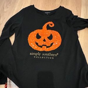 Simply southern Halloween pumpkin shirt